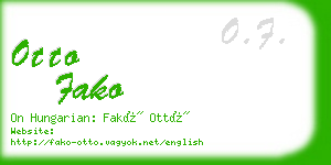 otto fako business card